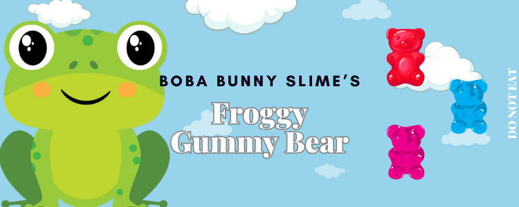 Froggy Gummy Bear Cloud Dough Slime - 8oz