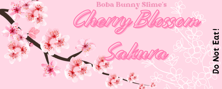 Cherry Blossom Sakura - Clear and Cloud Dough Slime - 8oz