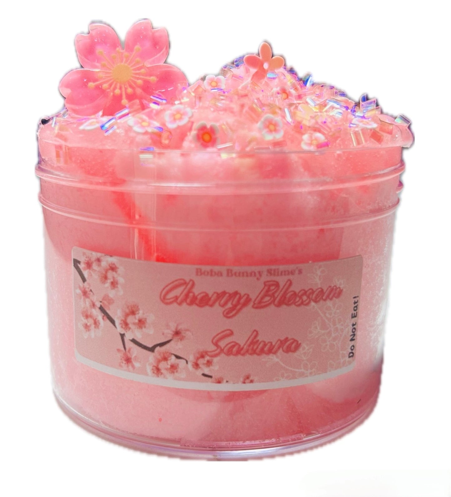 Cherry Blossom Sakura - Clear and Cloud Dough Slime - 8oz