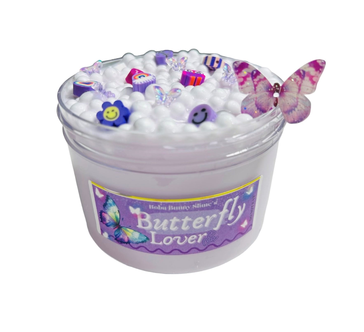 Butterfly Lover - Water Slime with foam beads - 8oz