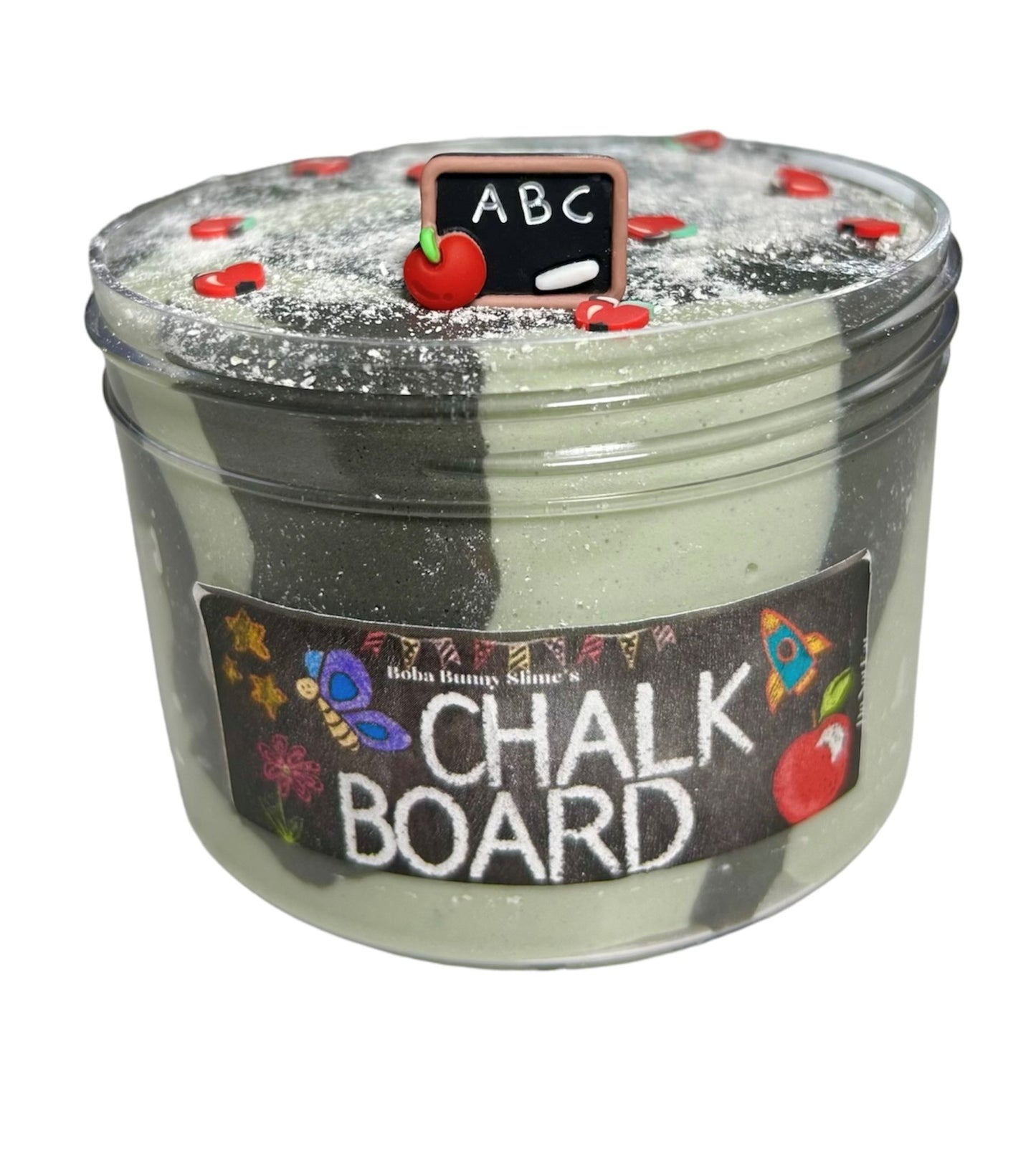 Chalk Board Paper Clay Slime - 8oz - handmade in USA - scented