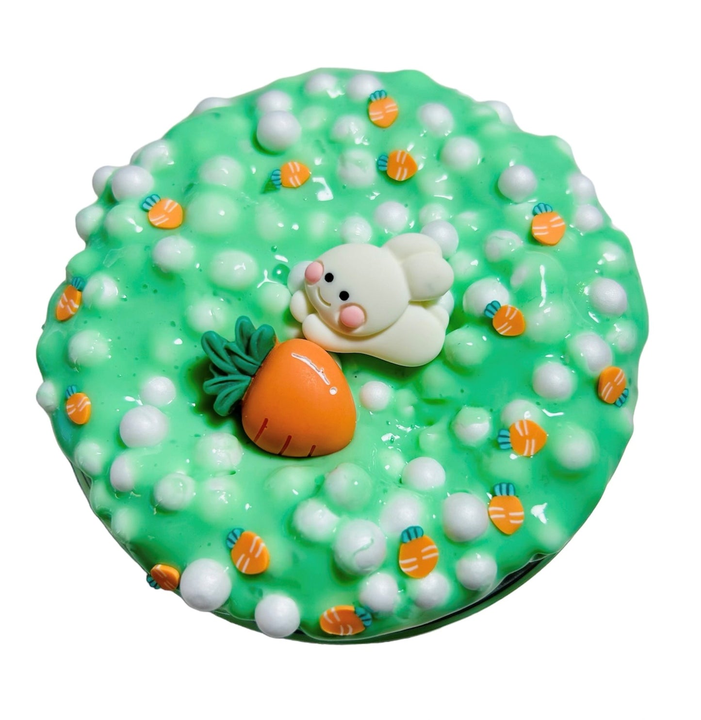 Hop-Hop Hooray! Thick and glossy slime with foam beads - 8oz