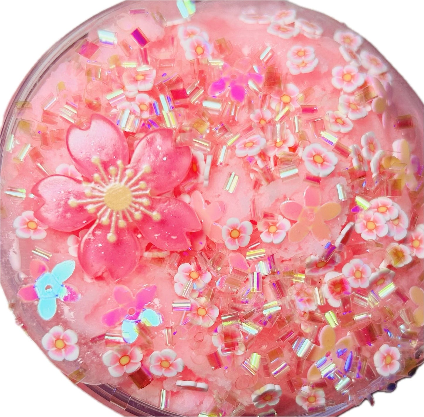 Cherry Blossom Sakura - Clear and Cloud Dough Slime - 8oz