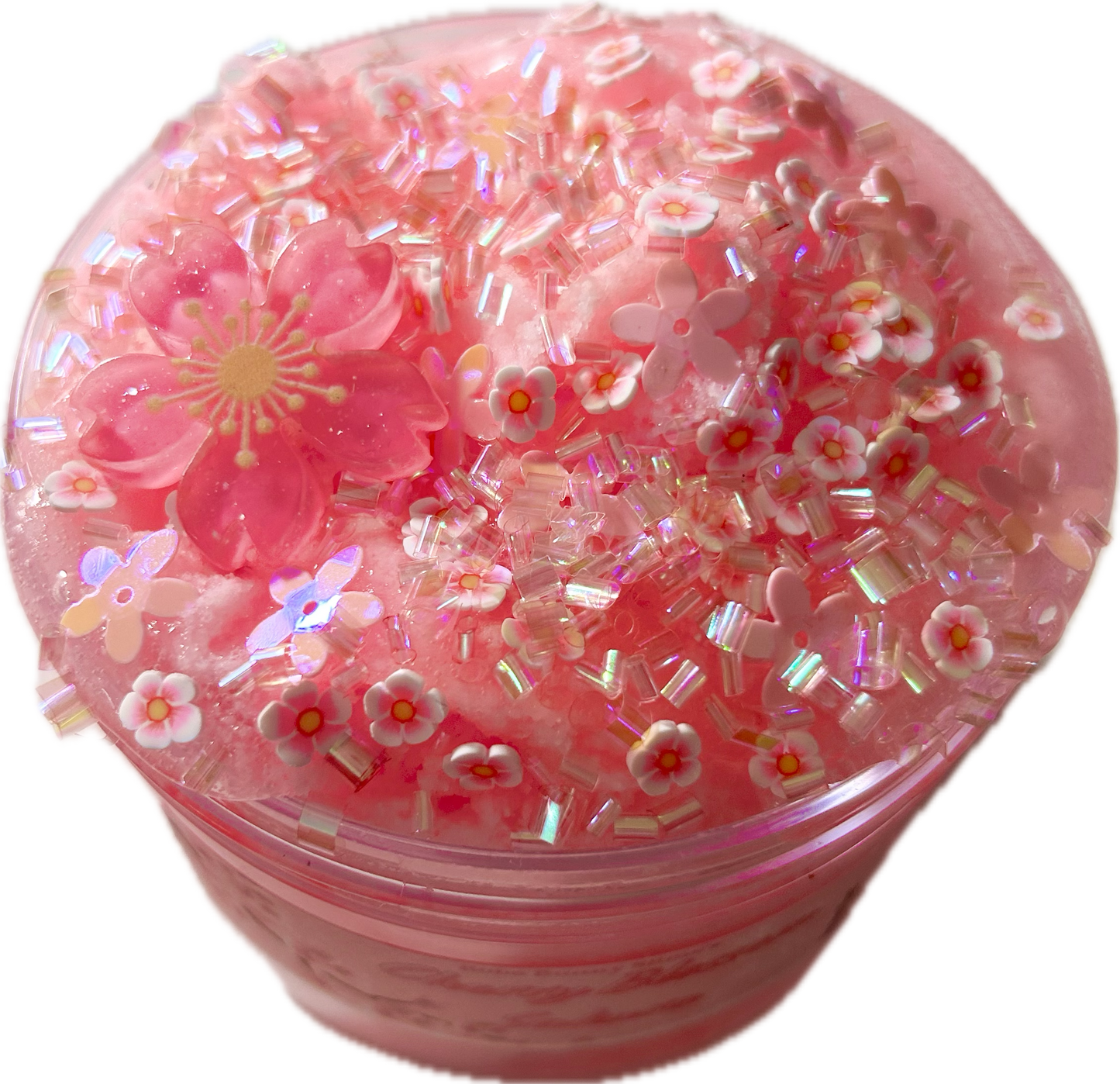 Cherry Blossom Sakura - Clear and Cloud Dough Slime - 8oz