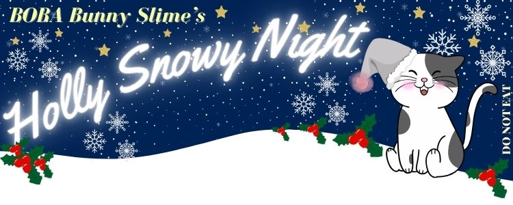 Holly Snowy Night - 8oz- thick and glossy slime