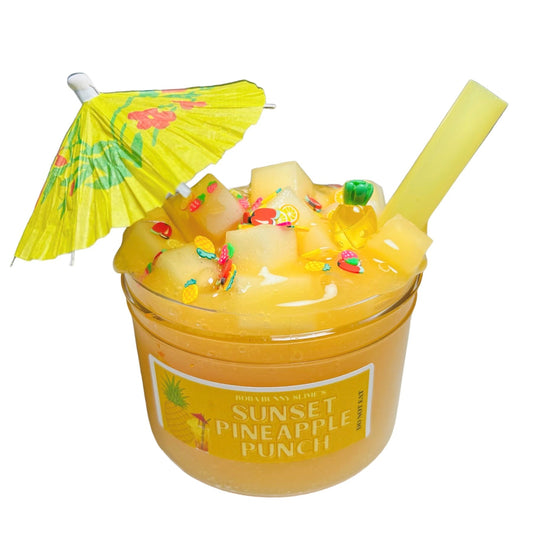 Sunset Pineapple Punch - Jelly Cube Slime - 8oz